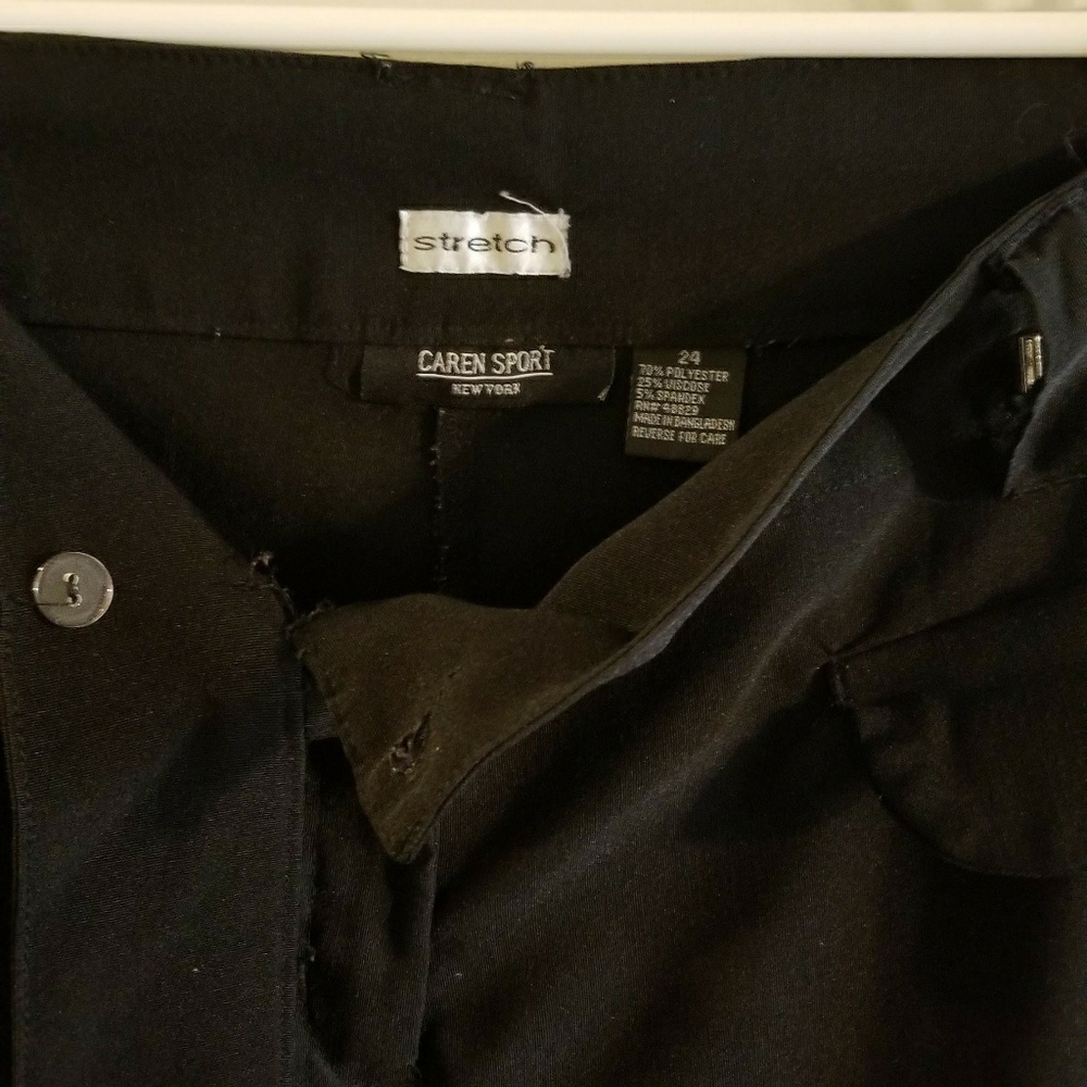 Black stretch dress pants